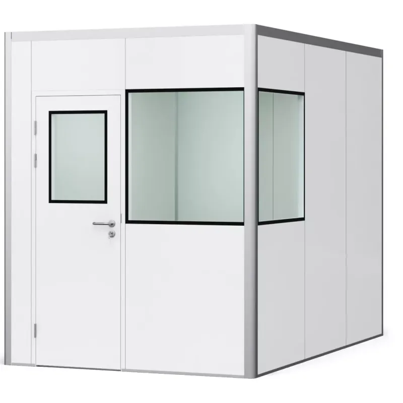 Systeemkantoor PREFAB-6: modulair, 2 ramen, 1 deur